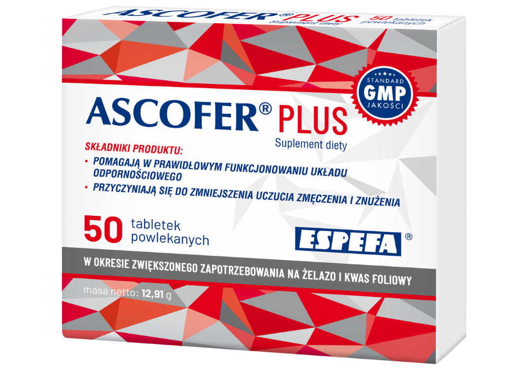 Ascofer Plus, tabletki, 50 tabl.