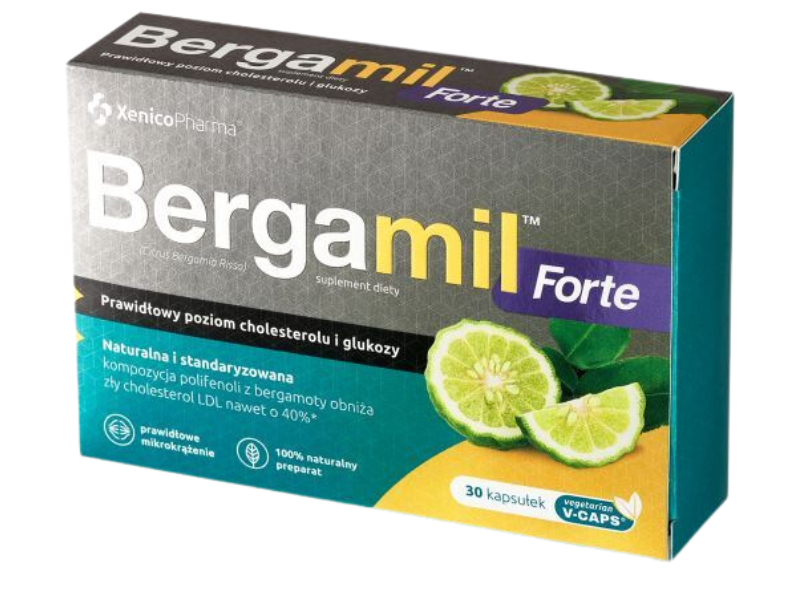 Bergamil Forte na cholesterol, kapsułki, 30 kaps.