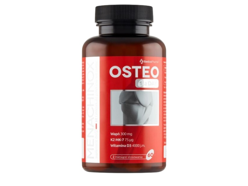 Menachinox Osteo K2+D3, tabletki do ssania, 60 tabl.