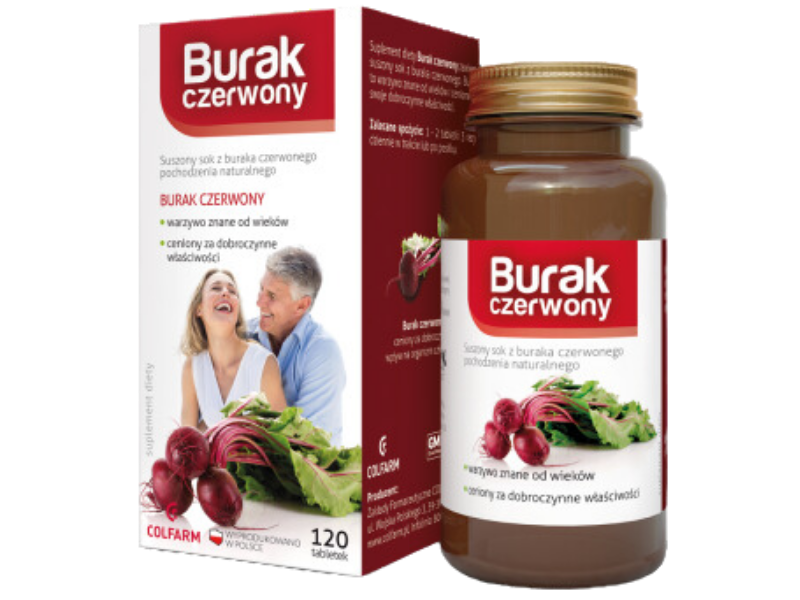 COLFARM Burak czerwony, tabletki, 120 tabl.