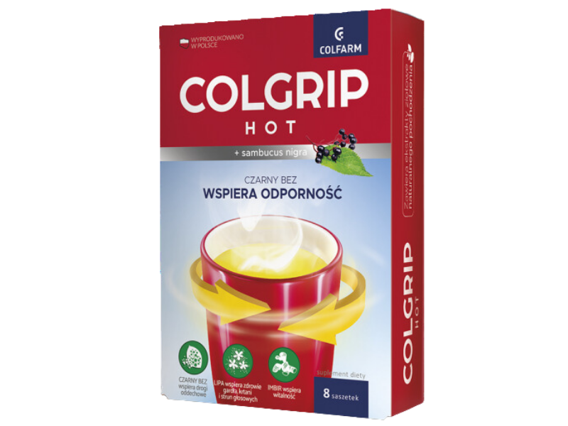Colgrip Hot, saszetki, 8 sasz.