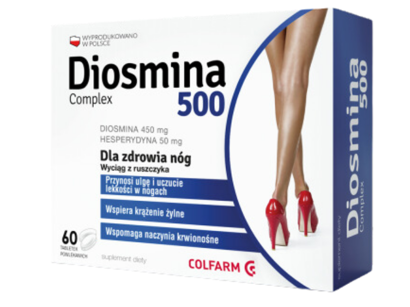 Colfam Diosmina 500 Complex, tabletki, 60 tabl.