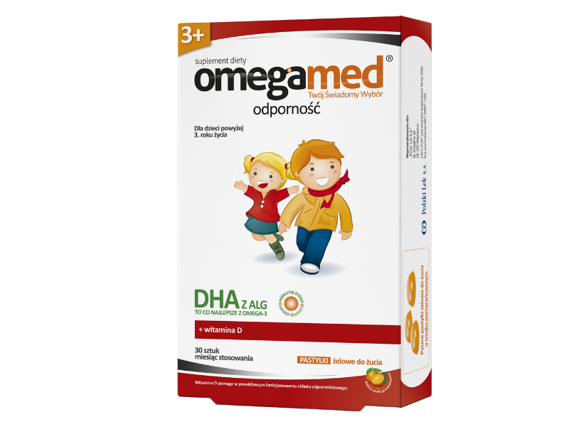 Omegamed Odporność 3+, pastylki żelowe, 30 past.