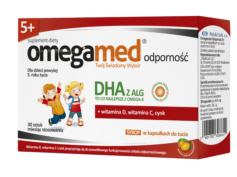 Omegamed Odporność syrop dla dzieci, kapsułki, 30 kaps.