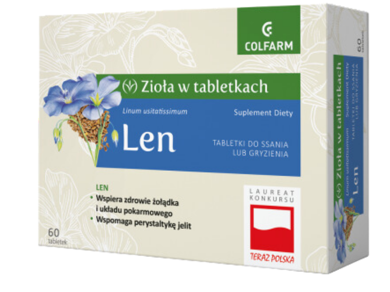 Colfarm Len, tabletki do ssania, 60 tabl.