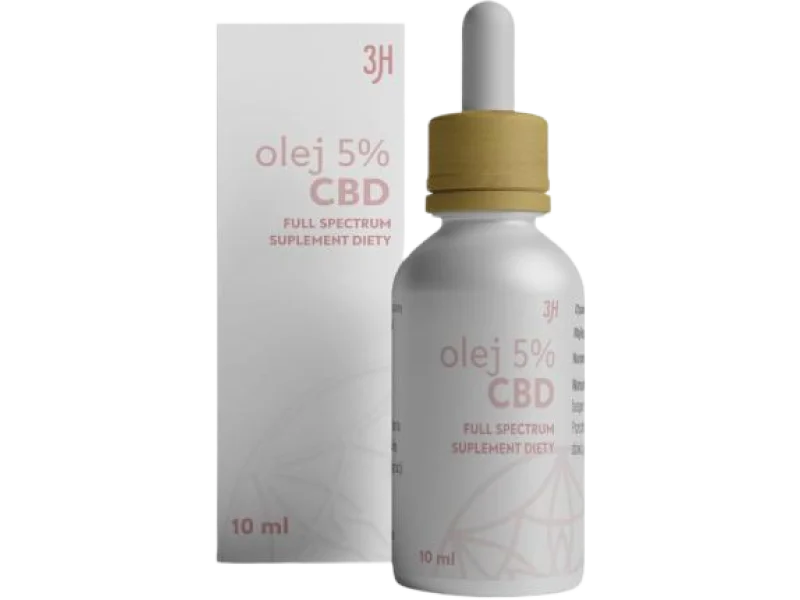 3H CBD Olej FULL SPECTRUM, olejek, 5%, 10 ml