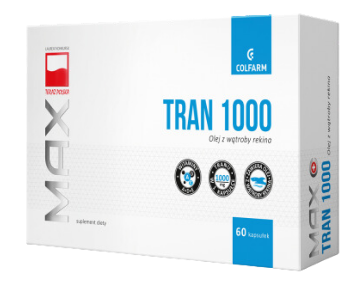 Tran 1000 Max, kapsułki, 60 kaps.