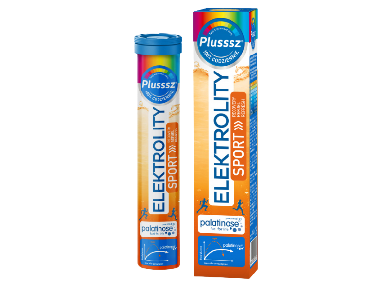 Polski Lek Plusssz Elektrolity Sport 100%, tabletki musujące, 24 tabl.