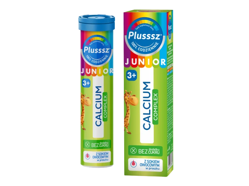 Plusssz Junior Calcium Complex, tabletki musujące, 20 tabl.