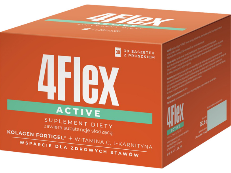 4Flex Active, smak truskawkowy, saszetki, 30 sasz.