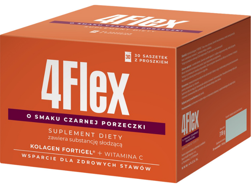 4Flex, smak porzeczkowy, saszetki, 30 sasz.