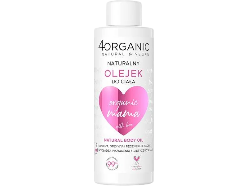 4ORGANIC Organic Mama Naturalny olejek do ciała, 125 ml