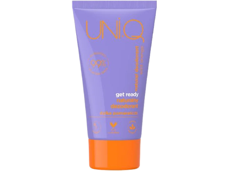 4ORGANIC UNI.Q Get ready Naturalny dezodorant Dzika Pomarańcza, krem, 50 ml