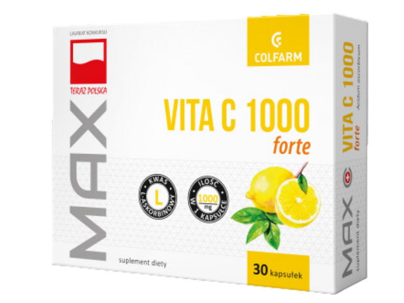 Max Vita C forte, kapsułki, 1000 mg, 30 szt.