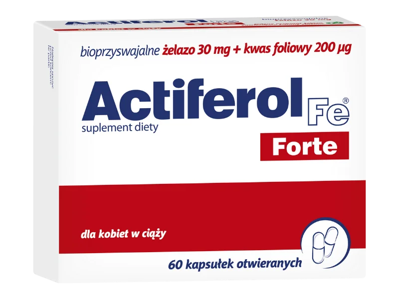 Actiferol Fe Forte, kapsułki, 60 kaps.