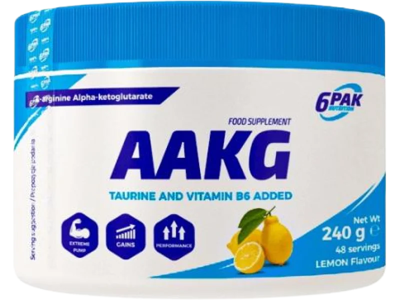 6PAK Nutrition AAKG cytryna, proszek, 240 g