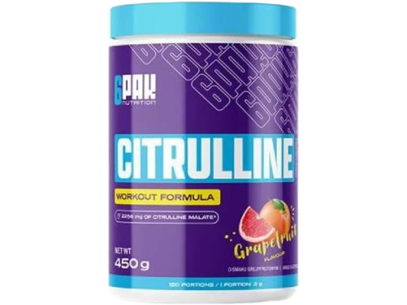 6Pak Nutrition Citrulline smak grejpfrutowy, proszek, 2256 mg, 450 g