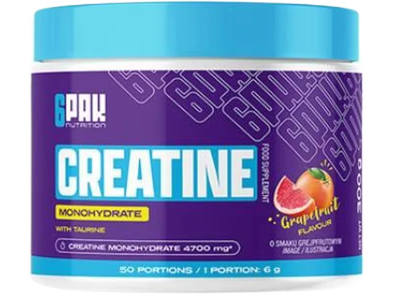 6Pak Nutrition Creatine Monohydrate smak grejpfrut, proszek, 300 g
