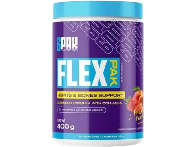 6PAK Nutrition Flex Pak smak owocowy, proszek, 400 g