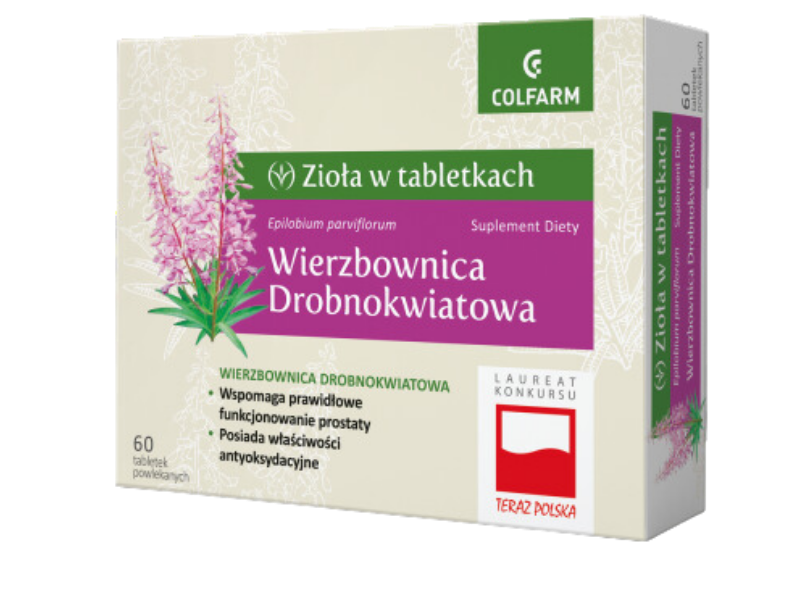 Colfarm Wierzbownica drobnokwiatowa, tabletki, 170 mg, 30 tabl.