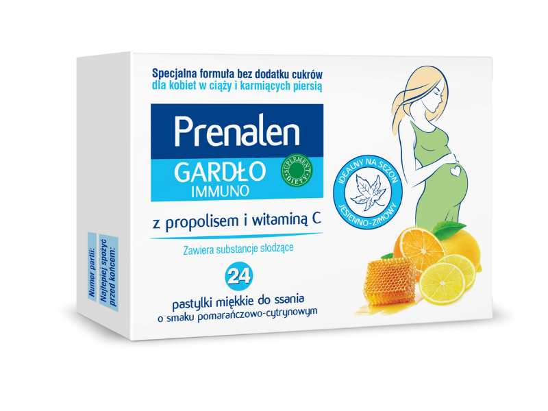 Prenalen Gardło Immuno, pastylki do ssania, 24 szt.