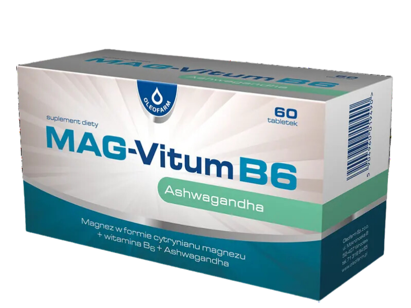 MAG-Vitum B6 Ashwagandha, tabletki, 60 tabl.