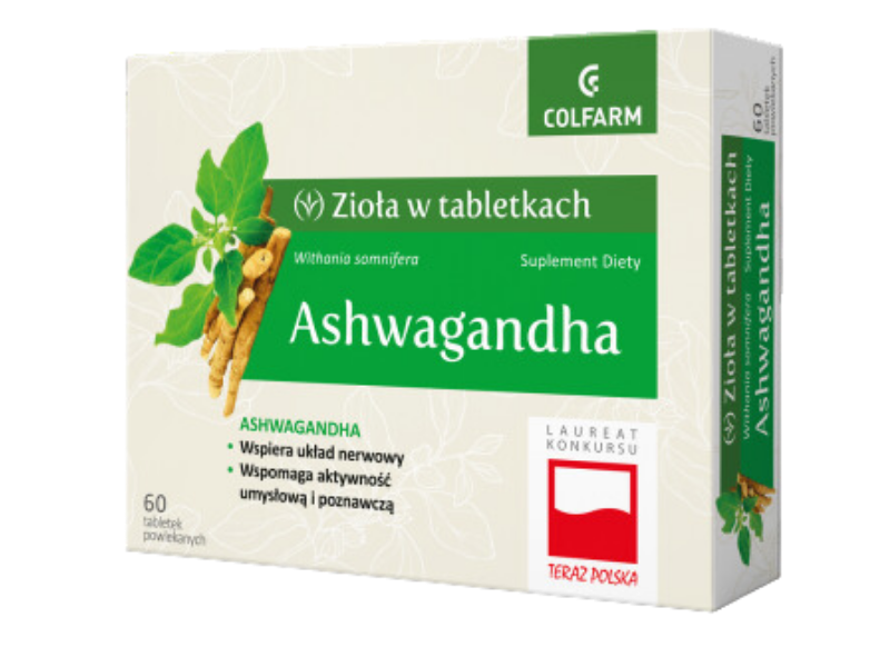 COLFARM Ashwagandha, tabletki, 60 tabl.