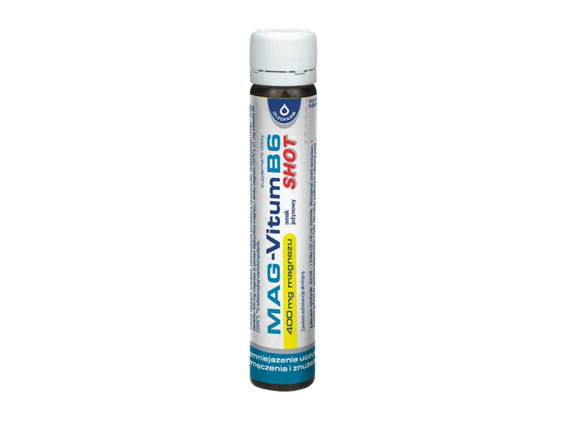 Mag-Vitum B6 SHOT, smak jeżynowy, płyn, 25 ml