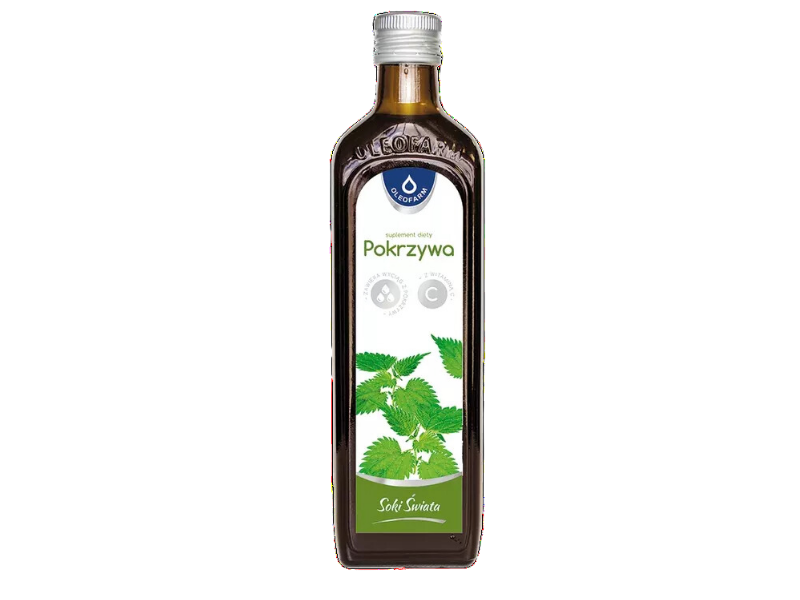 Pokrzywa, sok z pokrzywy z witaminą C, 490 ml