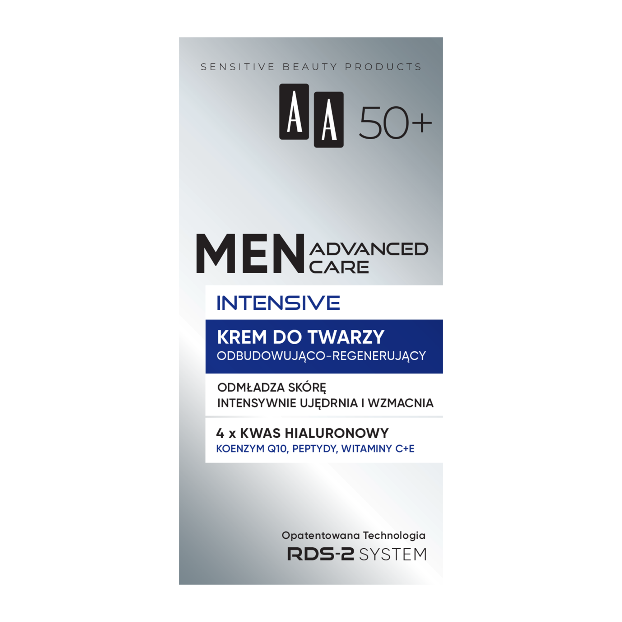 AA Men Advanced Care Intensive 50+ odbudowująco-regenerujący, krem, 50 ml