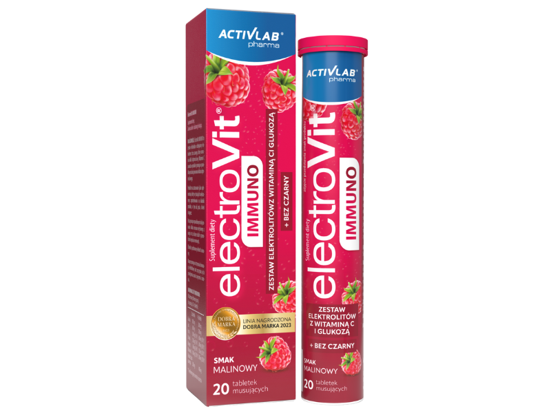 ACTIVLAB Electrovit Immuno malina, tabletki musujące, 20 tabl.