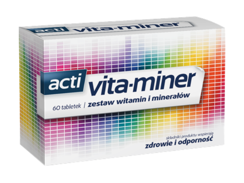 Acti vita-miner, tabletki, 60 tabl.