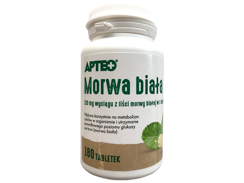 Apteo Morwa biała, tabletki, 180 tabl.