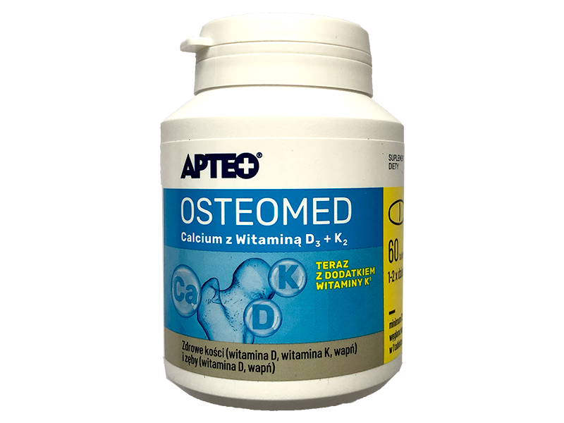 Apteo Osteomed Calcium z witaminą D3, tabletki, 60 tabl.