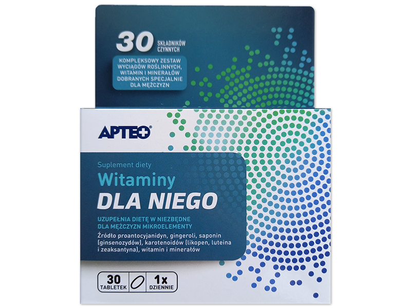Synoptis Witaminy Dla Niego Apteo, tabletki, 30 tabl.