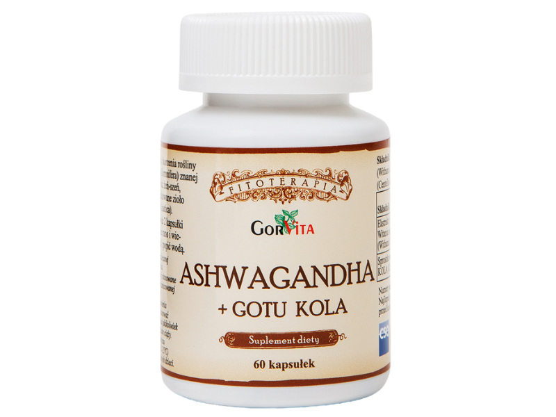Ashwaganda + Gotu kola, kapsułki, 60 kaps.
