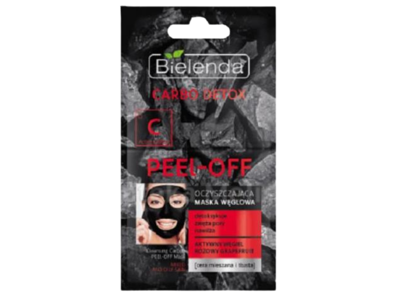 BIELENDA CARBO DETOX oczyszczająca maska węglowa peel-off, 12 g