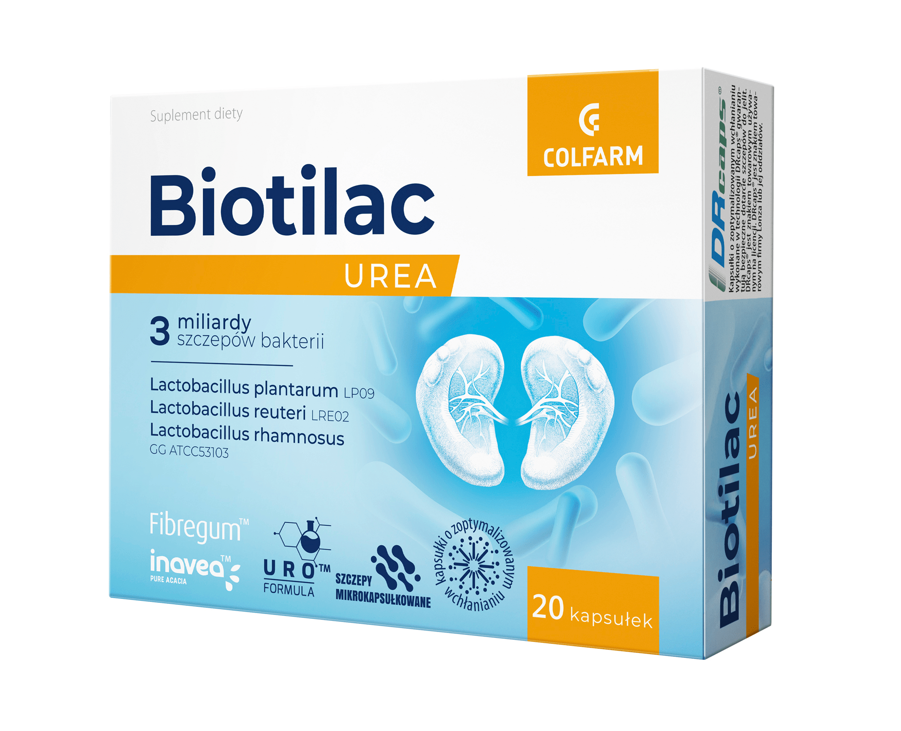 Colfarm Biotilac Urea, kapsułki o przedłużonym uwalnianiu, 20 kaps.