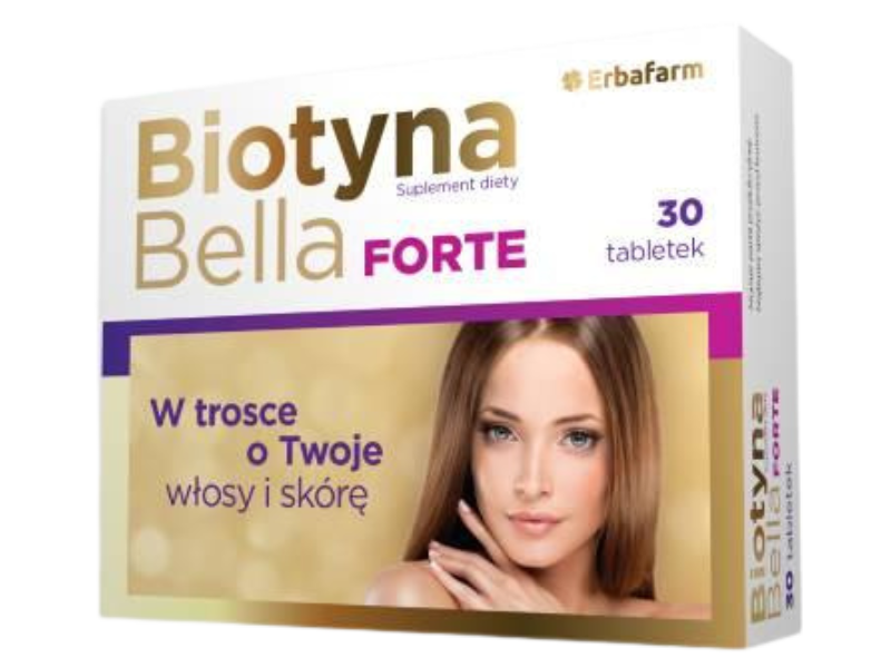 Biotyna Bella Forte, tabletki, 10 000 µg, 30 tabl.
