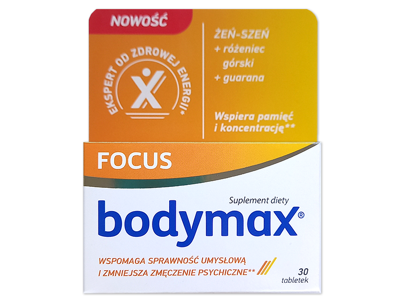 Bodymax Focus, tabletki, 30 tabl.