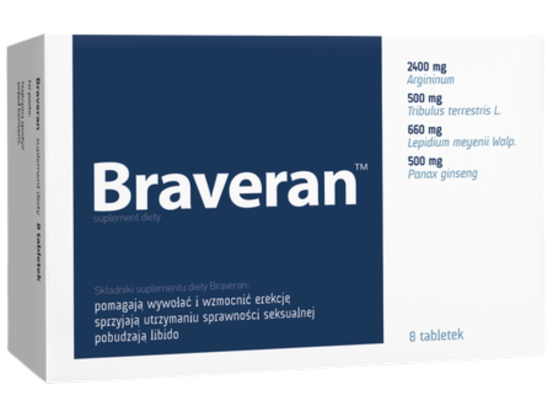 Braveran, tabletki, 8 tabl.