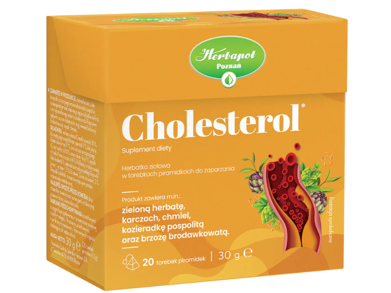 Herbapol Poznań Cholesterol, herbata, 20 sasz.