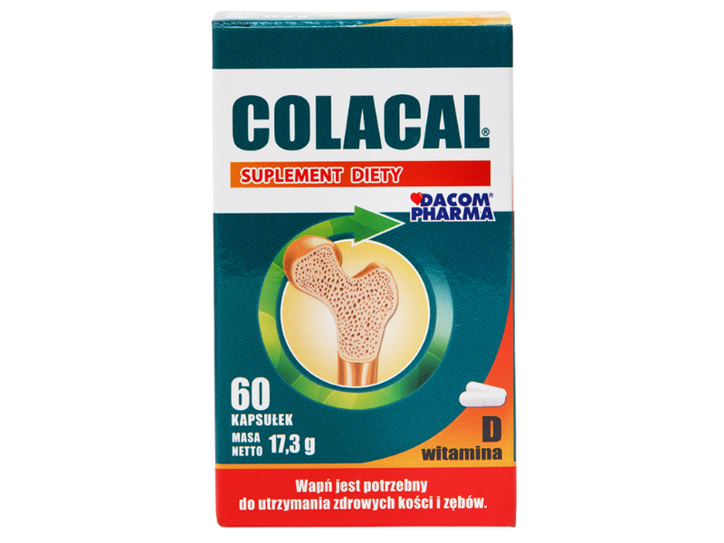 Colacal – kolagen z wapniem, kapsułki, 60 kaps.