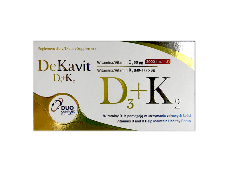 DeKavit D3+K2, kapsułki, 30 kaps.