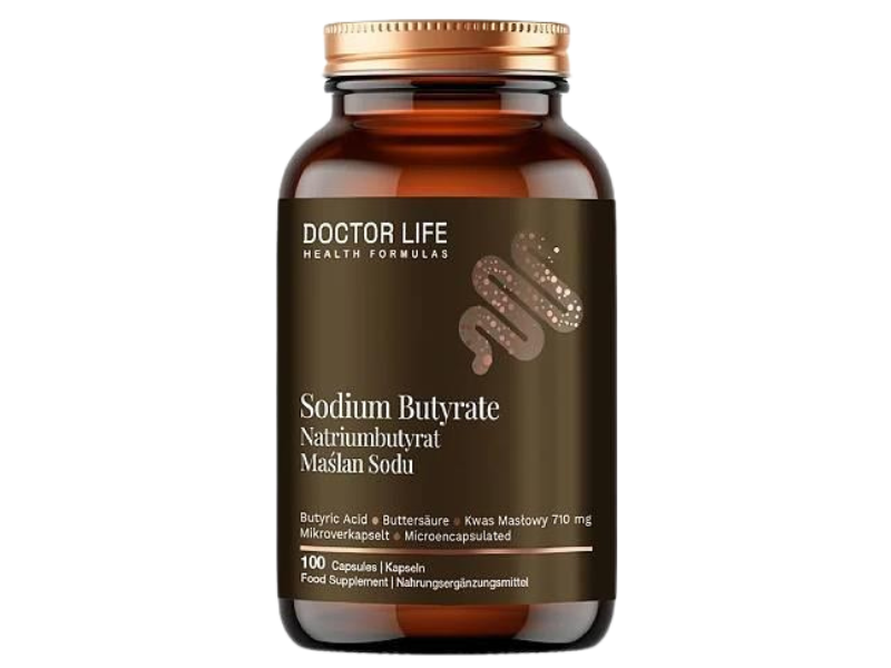 Doctor Life Sodium Butyrate, kapsułki, 1000 mg, 100 kaps.