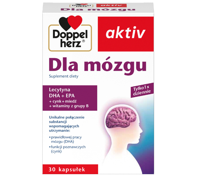 Doppelherz Activ dla mózgu, kapsułki, 30 kaps.