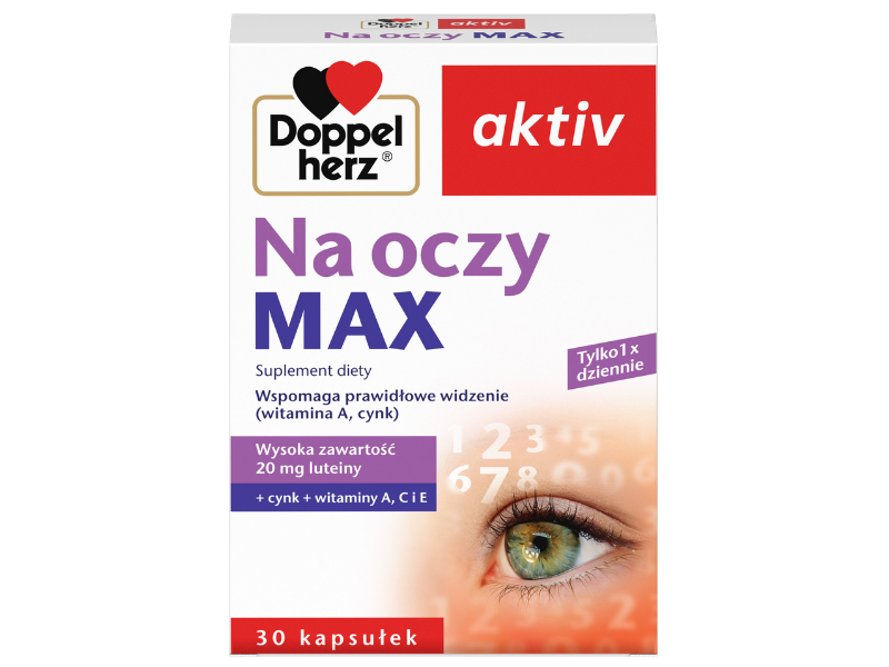 DOPPELHERZ AKTIV Na oczy MAX, kapsułki, 30 kaps.