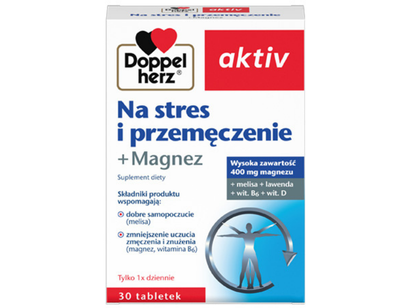 Doppelherz Aktiv na stres i przemęczenie, tabletki, 30 tabl.