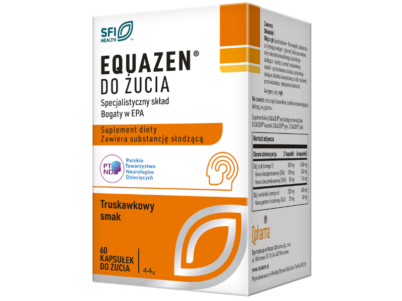 Equazen, smak truskawkowy, kapsułki, 400 szt.