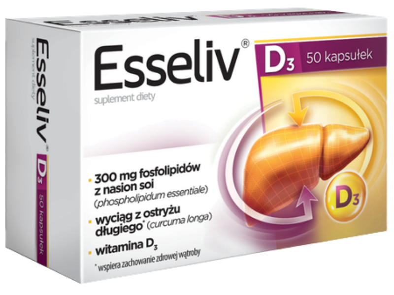 Esseliv D3, kapsułki, 50 kaps.